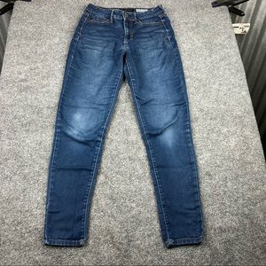 AEROPOSTALE high-waisted jeggings- size 0 dark wash